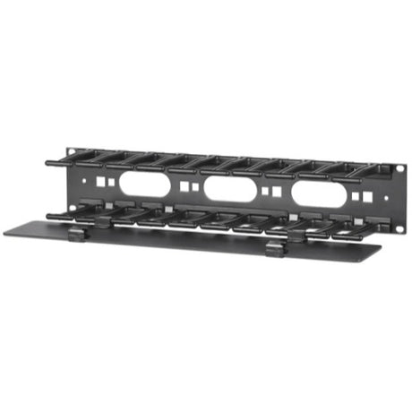 APC NetShelter Cable Management, Horizontal Cable Manager, 2U, Single Side with Cover, Black, 483 x 88 x 110 mm — AR8600A