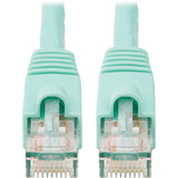 Eaton Tripp Lite Series Cat6a 10G Snagless UTP Ethernet Cable (RJ45 M/M), Aqua, 10 ft. (3.05 m) — N261-010-AQ