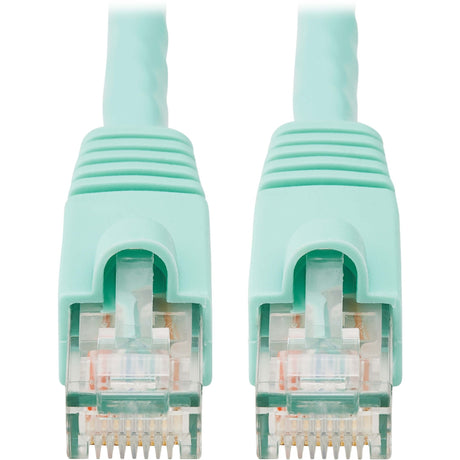 Eaton Tripp Lite Series Cat6a 10G Snagless UTP Ethernet Cable (RJ45 M/M), Aqua, 10 ft. (3.05 m) — N261-010-AQ