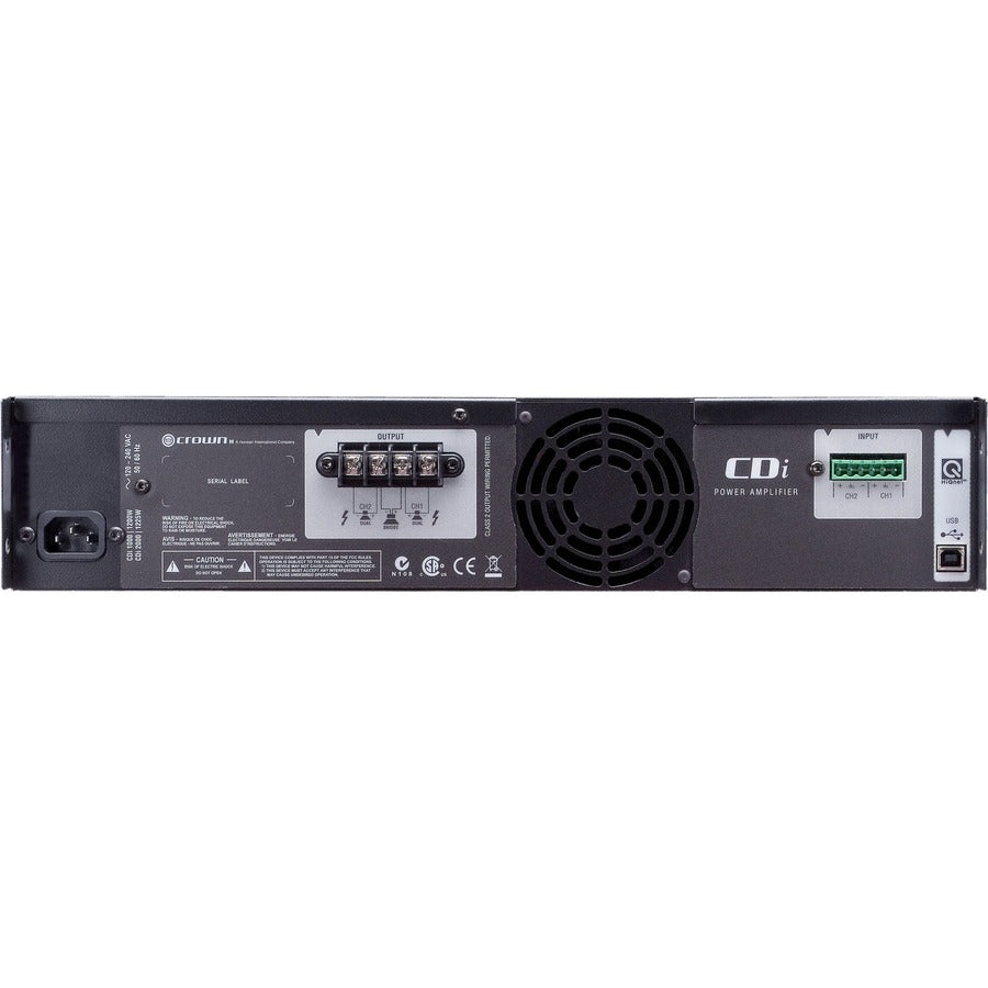 Crown 1000 Amplifier - 1000 W RMS - 2 Channel — NCDI1000