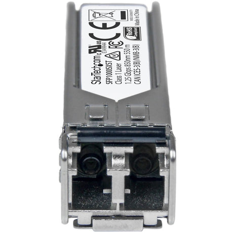 StarTech.com MSA Uncoded SFP Module - 1000BASE-SX - 1GE Gigabit Ethernet SFP 1GbE Multi Mode Fiber (MMF) Optic Transceiver - 550m DDM — SFP1000SXST
