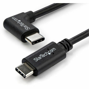StarTech.com 1m 3 ft Right Angle USB-C Cable M/M - USB 2.0 - USB Type C Cable - 90 degree USB-C Cable - USB C to USB C Cable - USB-C Charge Cable — USB2CC1MR