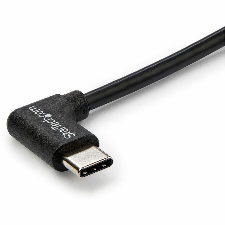 StarTech.com 1m 3 ft Right Angle USB-C Cable M/M - USB 2.0 - USB Type C Cable - 90 degree USB-C Cable - USB C to USB C Cable - USB-C Charge Cable — USB2CC1MR