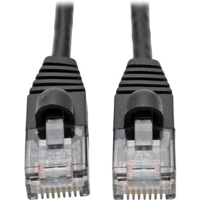 Eaton Tripp Lite Series Cat6a 10G Snagless Molded Slim UTP Ethernet Cable (RJ45 M/M), Black, 6 ft. (1.83 m) — N261-S06-BK