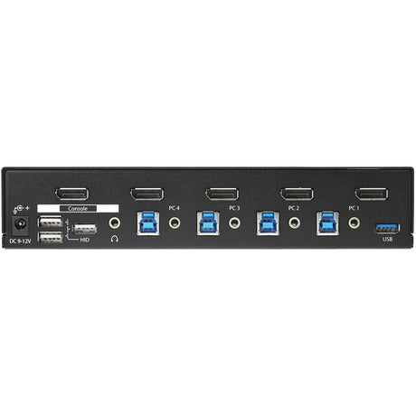 StarTech.com 4-Port DisplayPort KVM Switch - DP KVM Switch with Built-in USB 3.0 Hub for Peripherals - 4K 30 Hz — SV431DPU3A2