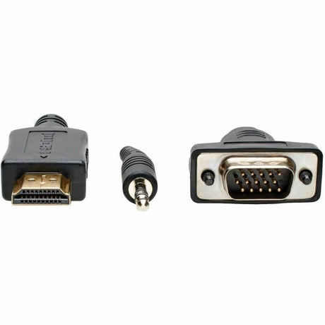 Eaton Tripp Lite Series HDMI to VGA + Audio Active Adapter Cable (HDMI to Low-Profile HD15 + 3.5 mm M/M), 15 ft. (4.6 m) — P566-015-VGA-A