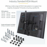 StarTech.com TV Ceiling Mount, Full-Motion Hanging Single Screen Vesa Mount for 32"-75" TVs / Displays - Height Adjustable Telescopic Pole — FPCEILPTBSP