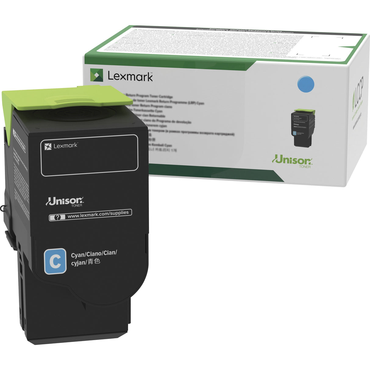 Lexmark Unison Original Standard Yield Laser Toner Cartridge - Cyan - 1 Each — C2310C0