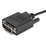 StarTech.com 3.3 ft / 1 m USB-C to DVI Cable - USB Type-C Video Adapter Cable - 1920 x 1200 - Black — CDP2DVIMM1MB