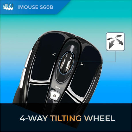 Adesso iMouse S60B 2.4 GHz Wireless Programmable Nano Mouse — iMouse S60B