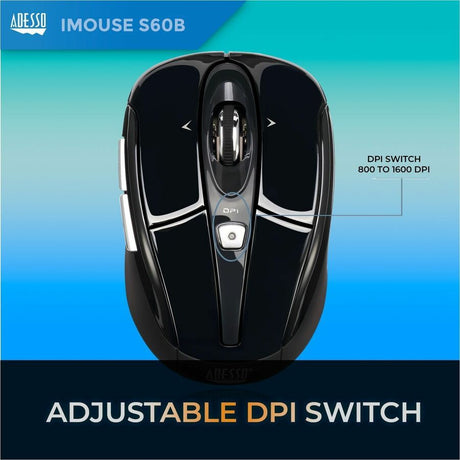 Adesso iMouse S60B 2.4 GHz Wireless Programmable Nano Mouse — iMouse S60B