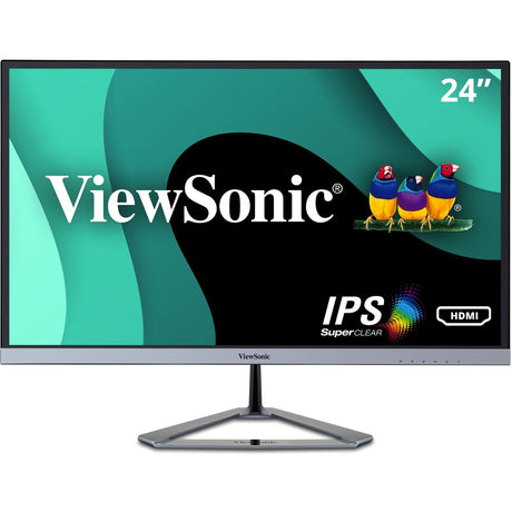 ViewSonic VX2476-SMHD 24 Inch 1080p IPS Monitor with FreeSync, Ultra-Thin Bezels, HDMI and DisplayPort — VX2476-SMHD