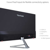 ViewSonic VX2476-SMHD 24 Inch 1080p IPS Monitor with FreeSync, Ultra-Thin Bezels, HDMI and DisplayPort — VX2476-SMHD