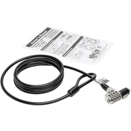 Eaton Tripp Lite Series Security Lock for Laptops and Peripherals, 4-Digit Combination, 6 ft. (1.83 m) Cable — SEC6C