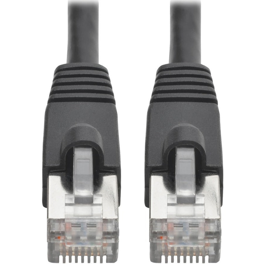 Eaton Tripp Lite Series Cat6a 10G Snagless Shielded STP Ethernet Cable (RJ45 M/M), PoE, Black, 7 ft. (2.13 m) — N262-007-BK