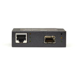 Black Box Gb ETH PoE+ MED CONV 10/100/1000-Mbps COP to 1000-Mbps FBR SFP — LPS535A-SFP