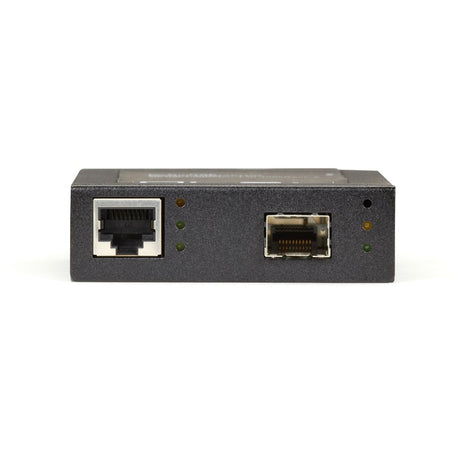 Black Box Gb ETH PoE+ MED CONV 10/100/1000-Mbps COP to 1000-Mbps FBR SFP — LPS535A-SFP