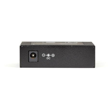 Black Box Gb ETH PoE+ MED CONV 10/100/1000-Mbps COP to 1000-Mbps FBR SFP — LPS535A-SFP