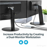 StarTech.com Thunderbolt 3 to Dual HDMI 2.0 Adapter - 4K 60Hz Dual Monitor TB3 HDMI Video Adapter - Thunderbolt 3 Certified -Mac & Windows — TB32HD24K60