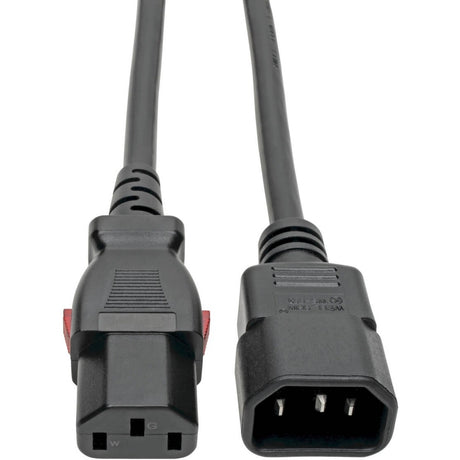 Eaton Tripp Lite Series Power Extension Cord, Locking C13 to C14 PDU Style - 10A, 250V, 18 AWG, 4 ft. (1.22 m) — P004-L04