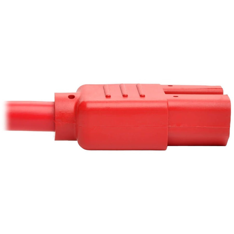 Eaton Tripp Lite Series Power Cord C14 to C15 - Heavy-Duty, 15A, 250V, 14 AWG, 6 ft. (1.83 m), Red — P018-006-ARD