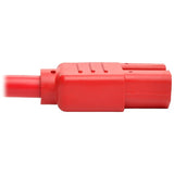 Eaton Tripp Lite Series Power Cord C14 to C15 - Heavy-Duty, 15A, 250V, 14 AWG, 6 ft. (1.83 m), Red — P018-006-ARD