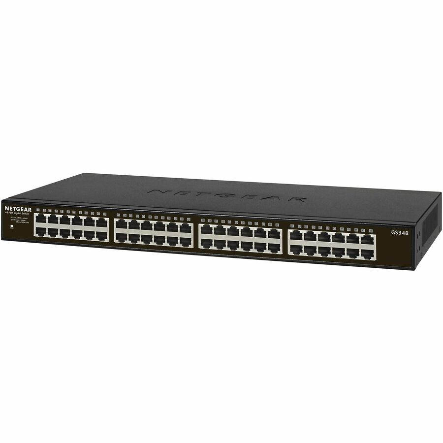Netgear 48-port Gigabit Ethernet Rackmount Unmanaged Switch (GS348) — GS348-100NAS