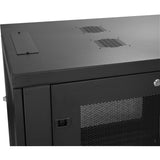 StarTech.com 12U 19" Server Rack Cabinet 4 Post Adjustable Depth 2-30" w/Casters/Cable Management/1U Shelf, Locking Doors and Side Panels — RK1233BKM