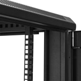 StarTech.com 12U 19" Server Rack Cabinet 4 Post Adjustable Depth 2-30" w/Casters/Cable Management/1U Shelf, Locking Doors and Side Panels — RK1233BKM