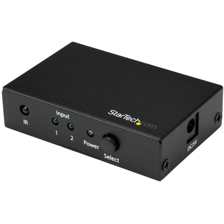 StarTech.com 2 Port HDMI Switch - 4K 60Hz - Supports HDCP - IR - HDMI Selector - HDMI Multiport Video Switcher - HDMI Switcher — VS221HD20
