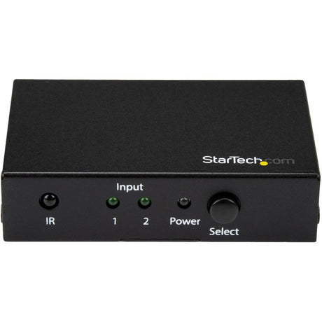 StarTech.com 2 Port HDMI Switch - 4K 60Hz - Supports HDCP - IR - HDMI Selector - HDMI Multiport Video Switcher - HDMI Switcher — VS221HD20