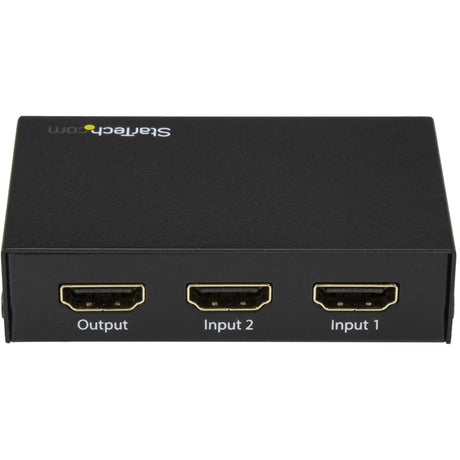 StarTech.com 2 Port HDMI Switch - 4K 60Hz - Supports HDCP - IR - HDMI Selector - HDMI Multiport Video Switcher - HDMI Switcher — VS221HD20