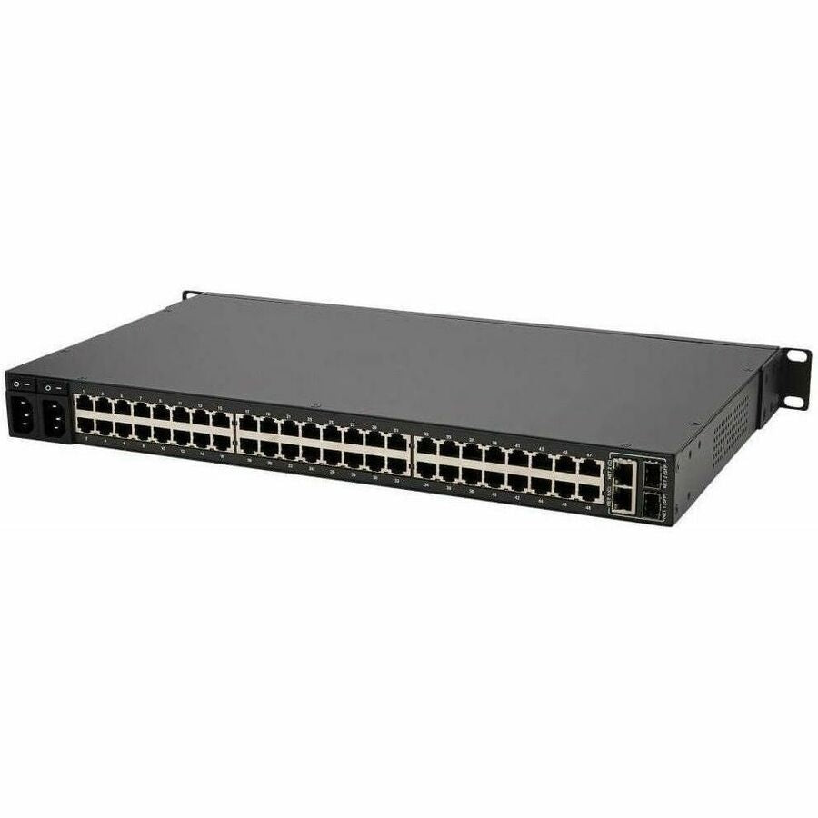 Eaton Tripp Lite Series 48-Port Console Server, USB Ports (2) - Dual GbE NIC, 16 Gb Flash, SD Card, Desktop/1U Rack, TAA — B098-048