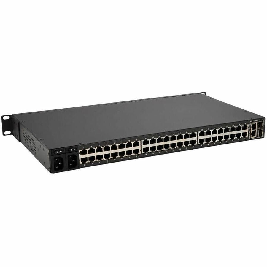 Eaton Tripp Lite Series 48-Port Console Server, USB Ports (2) - Dual GbE NIC, 16 Gb Flash, SD Card, Desktop/1U Rack, TAA — B098-048