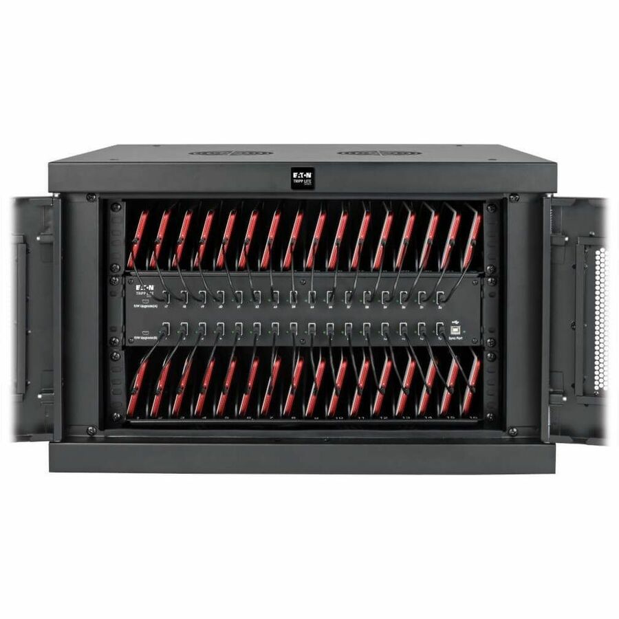 Eaton Tripp Lite Series Locking Cell Phone Charging Station for 32 Devices - USB, with Sync for Smartphones — CSD32USB