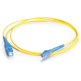 C2G-8m LC-SC 9/125 OS1 Simplex Singlemode PVC Fiber Optic Cable - Yellow — 34711
