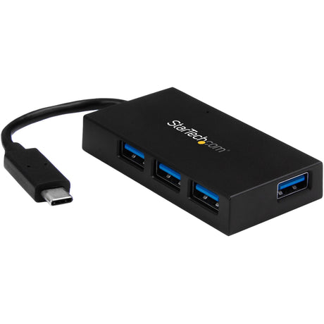 StarTech.com 4 Port USB C Hub - USB-C to 4x USB-A (USB 3.0/3.2 Gen 1 SuperSpeed 5Gbps) - USB Bus or Self Powered - BC 1.2 Charging Hub — HB30C4AFS