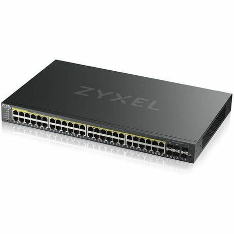 ZYXEL GS2220-50HP 48-Port Gigabit L2+ Managed and Nebula Pro Cloud Managed Switch | 48 PoE+ Ports at 375W with 4 SFP Uplinks — GS2220-50HP