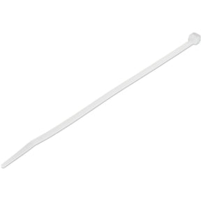 StarTech.com 8"(20cm) Cable Ties, 2-1/8"(55mm) Dia, 50lb(22kg) Tensile Strength, Nylon Self Locking Zip Ties, UL Listed, 1000 Pack, White — CBMZT8NK