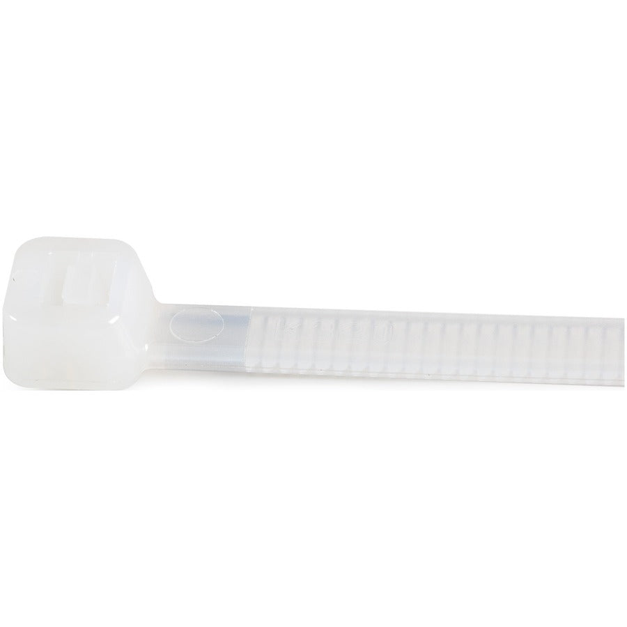 StarTech.com 8"(20cm) Cable Ties, 2-1/8"(55mm) Dia, 50lb(22kg) Tensile Strength, Nylon Self Locking Zip Ties, UL Listed, 1000 Pack, White — CBMZT8NK