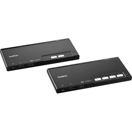 Belkin 4-Port Modular Secure KM Switch PP4.0 W/ Remote — F1DN004MOD-KM-4
