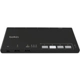 Belkin 4-Port Modular Secure KM Switch PP4.0 W/ Remote — F1DN004MOD-KM-4