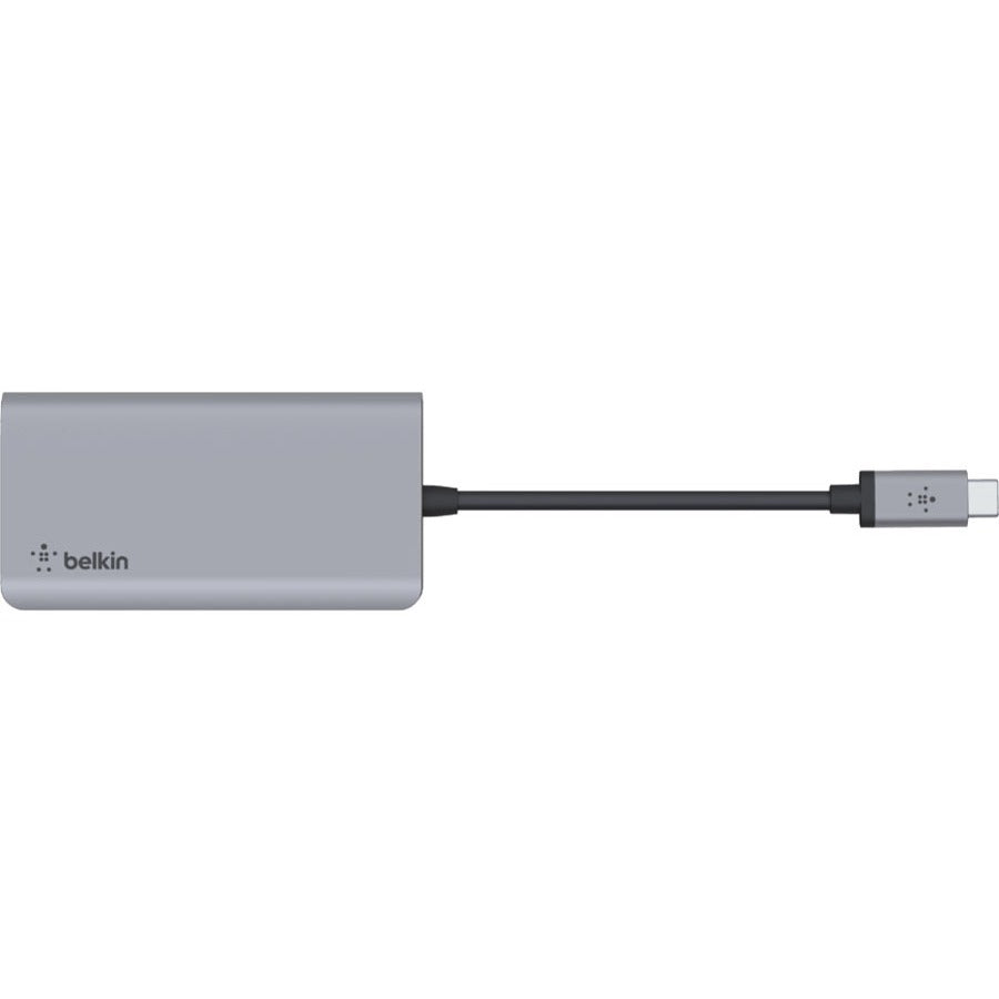 Belkin USB-C 4-in-1 Multiport Adapter, Laptop Docking Station, 2x USB-A 3.0, 4k HDMI, 100W Power Delivery — AVC006btSGY