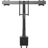 StarTech.com Desk Mount Dual Monitor Arm with USB & Audio, Slim Dual Monitor VESA Mount up to 32" (17.6lb/8kg) Displays, C-Clamp/Grommet — ARMSLIMDUAL2USB3
