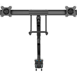 StarTech.com Desk Mount Dual Monitor Arm with USB & Audio, Slim Dual Monitor VESA Mount up to 32" (17.6lb/8kg) Displays, C-Clamp/Grommet — ARMSLIMDUAL2USB3