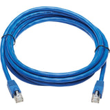 Eaton Tripp Lite Series Cat6a 10G Snagless F/UTP Ethernet Cable (RJ45 M/M), PoE, CMR-LP, Blue, 10 ft. (3.05 m), TAA — N261P-010-BL
