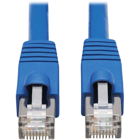 Eaton Tripp Lite Series Cat6a 10G Snagless F/UTP Ethernet Cable (RJ45 M/M), PoE, CMR-LP, Blue, 10 ft. (3.05 m), TAA — N261P-010-BL