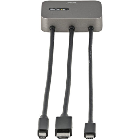 StarTech.com 3-in-1 Multiport to HDMI Adapter, 4K 60Hz USB-C, HDMI or Mini DP to HDMI Video Converter, Conference Room Digital AV Adapter — CDPHDMDP2HD