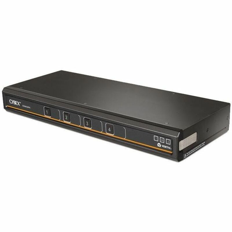 Vertiv Avocent Cybex SCKM100 Secure Desktop KVM Switch, 4 Port, Dedicated Peripheral Port, NIAP Version 4.0 Certified, TAA Compliant (SCKM140PP4-400) — SCKM140PP4-400