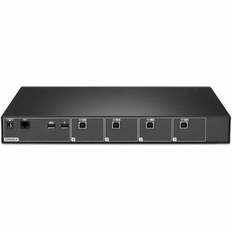Vertiv Avocent Cybex SCKM100 Secure Desktop KVM Switch, 4 Port, Dedicated Peripheral Port, NIAP Version 4.0 Certified, TAA Compliant (SCKM140PP4-400) — SCKM140PP4-400